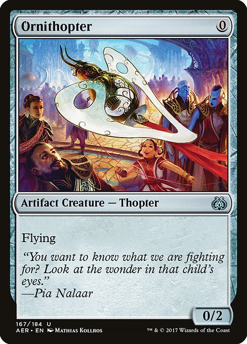 Ornithopter — Aether Revolt #167, art by Mathias Kollros