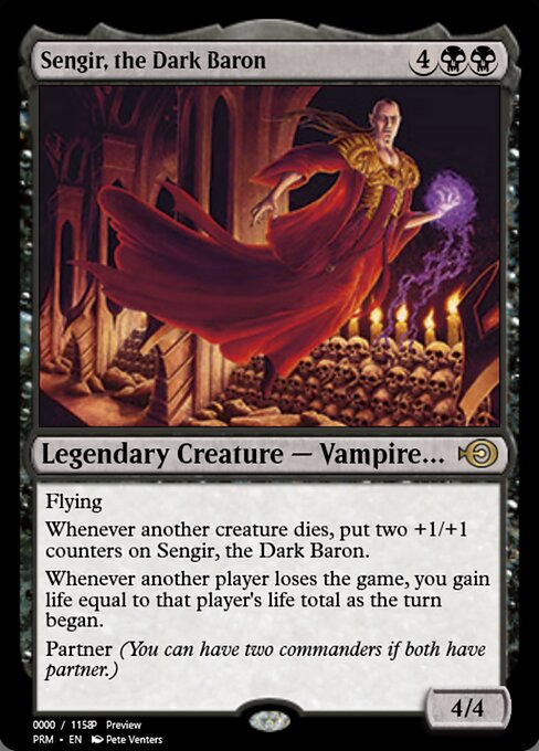 Sengir, the Dark Baron — Magic Online Promos #86358, art by Pete Venters