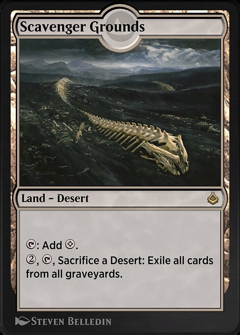 Scavenger Grounds — Amonkhet Remastered #328, art by Steven Belledin