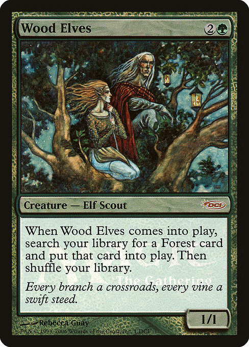 Wood Elves — DCI Promos #1, art by Rebecca Guay
