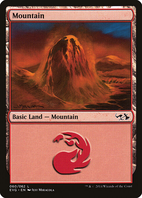 Mountain — Duel Decks Anthology: Elves vs. Goblins #60, art by Jeff Miracola