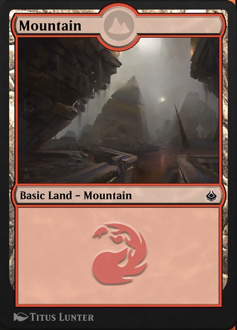 Mountain — Amonkhet Remastered #318, art by Titus Lunter
