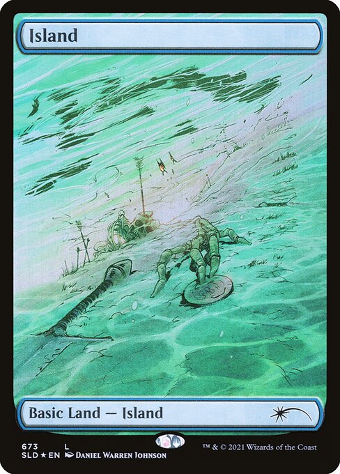 Island — Secret Lair Drop #673, art by Daniel Warren Johnson