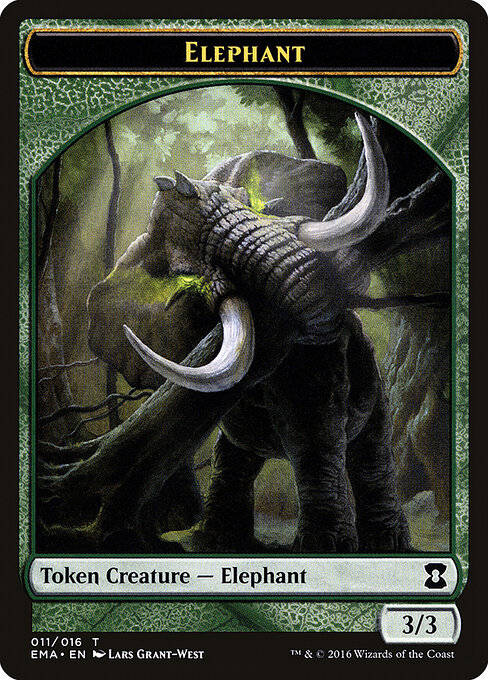 Elephant — Eternal Masters Tokens #11, art by Lars Grant-West