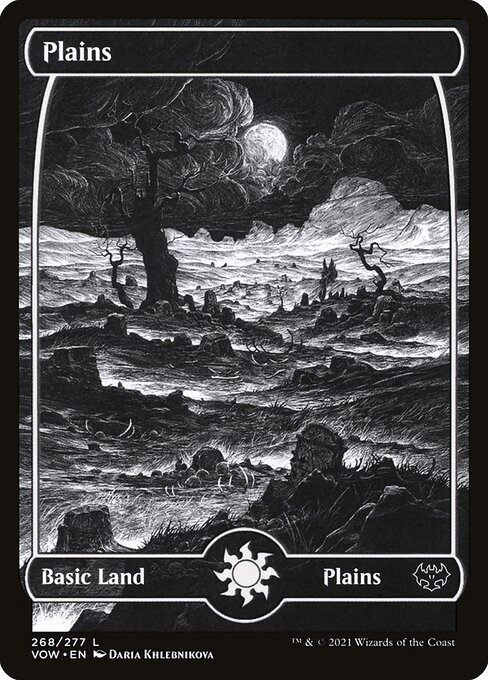 Plains — Innistrad: Crimson Vow #268, art by Daria Khlebnikova
