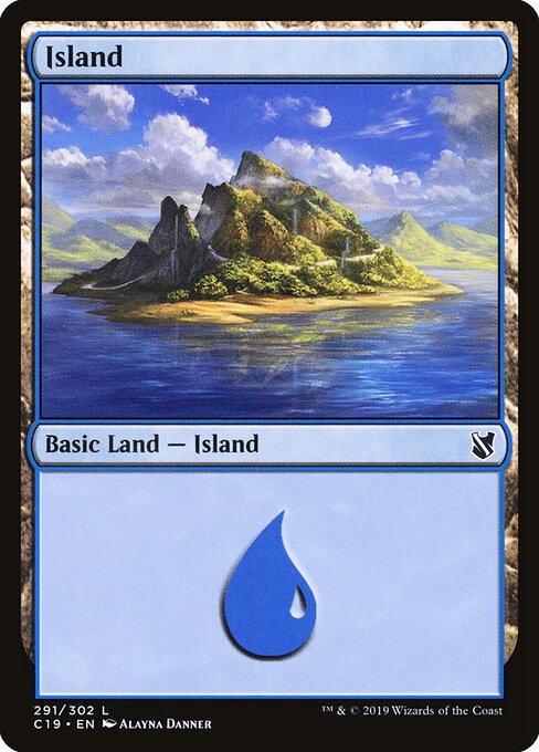 Island — Commander 2019 #291, art by Alayna Danner