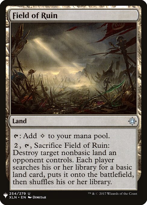 Field of Ruin — The List #XLN-254, art by Dimitar Marinski
