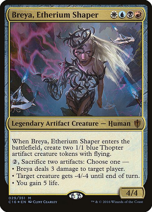 Breya, Etherium Shaper — Commander 2016 Oversized #29, art by Clint Cearley