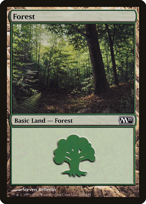 Forest — Magic 2011 #248, art by Steven Belledin