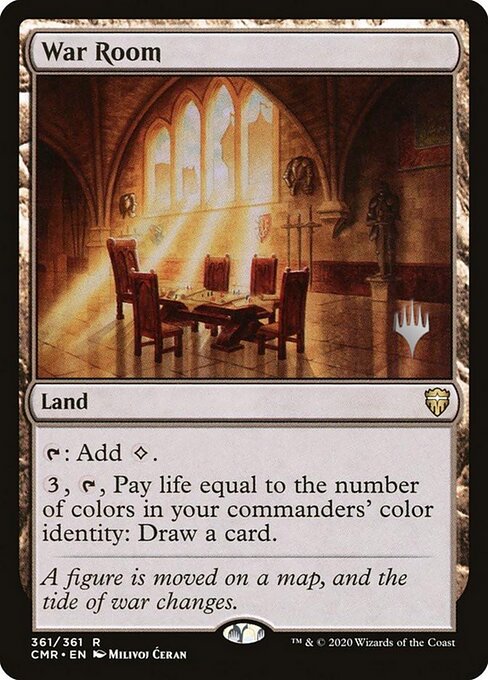 War Room — Commander Legends Promos #361p, art by Milivoj Ćeran