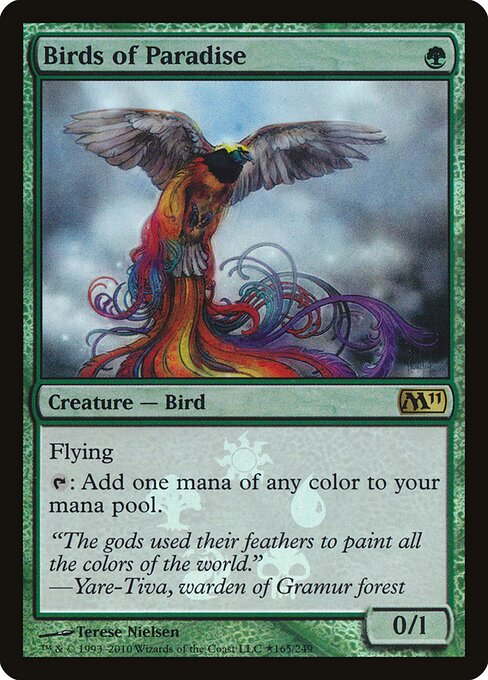 Birds of Paradise — Magic 2011 Promos #165★, art by Terese Nielsen