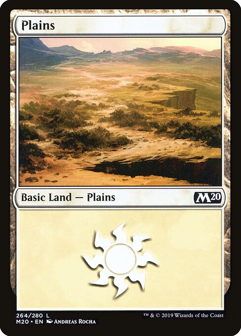 Plains — Core Set 2020 #264, art by Andreas Rocha