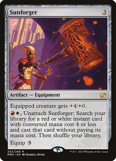 Sunforger — Modern Masters 2015 #232, art by Darrell Riche