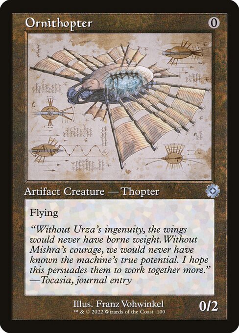 Ornithopter — The Brothers' War Retro Artifacts #100, art by Franz Vohwinkel