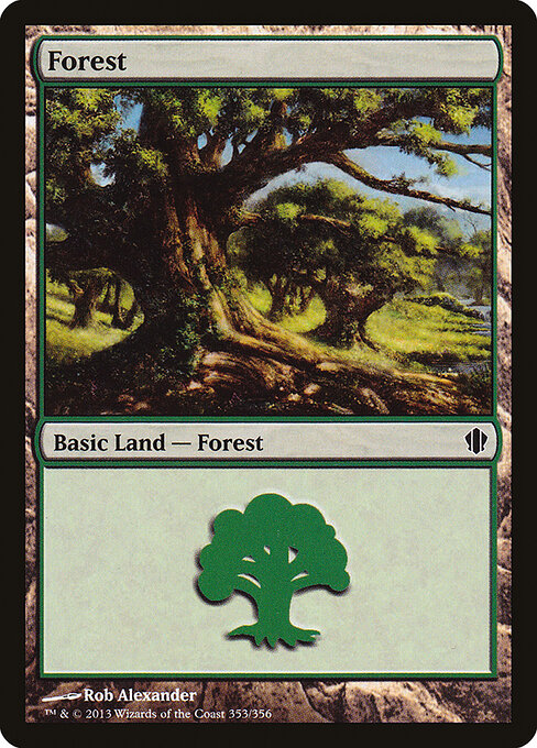 Forest — Commander 2013 #353, art by Rob Alexander
