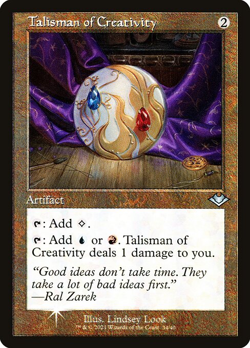 Talisman of Creativity — Modern Horizons 1 Timeshifts #34, art by Lindsey Look