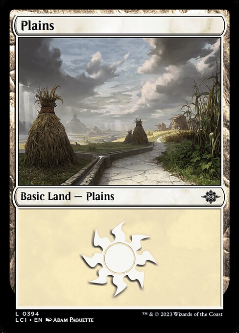 Plains — The Lost Caverns of Ixalan #394, art by Adam Paquette