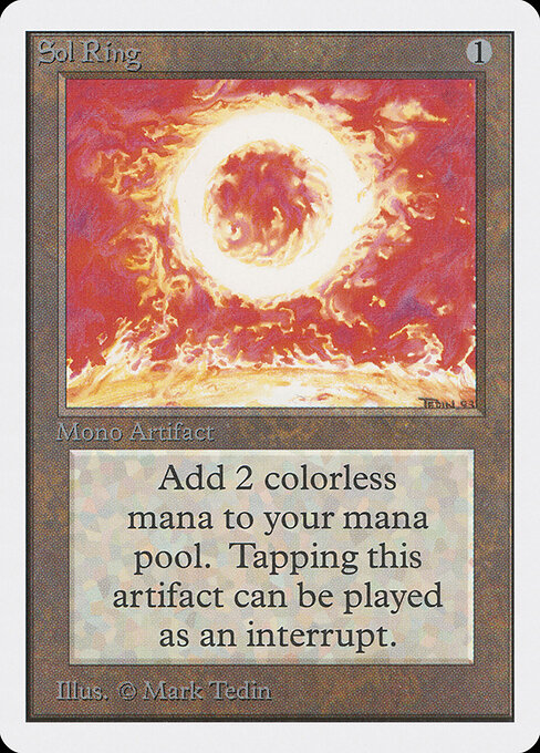 Sol Ring — Unlimited Edition #270, art by Mark Tedin