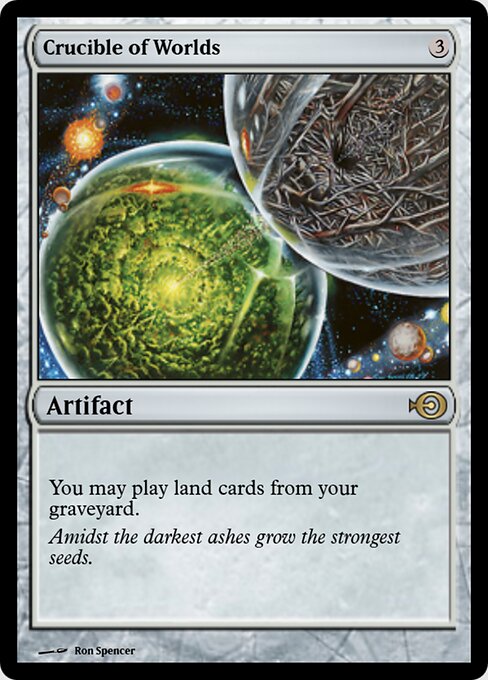 Crucible of Worlds — Magic Online Promos #49846, art by Ron Spencer