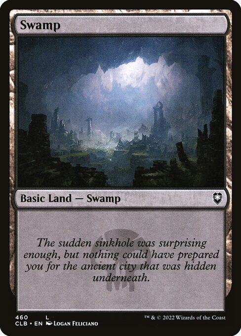 Swamp — Commander Legends: Battle for Baldur's Gate #460, art by Logan Feliciano