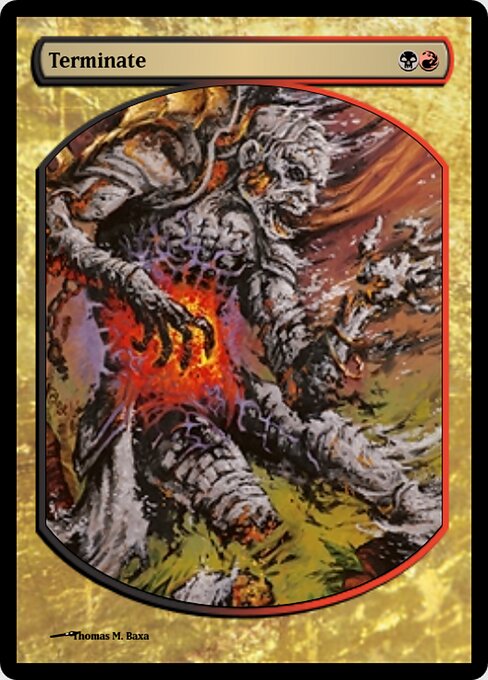 Terminate — Magic Online Promos #35136, art by Thomas M. Baxa