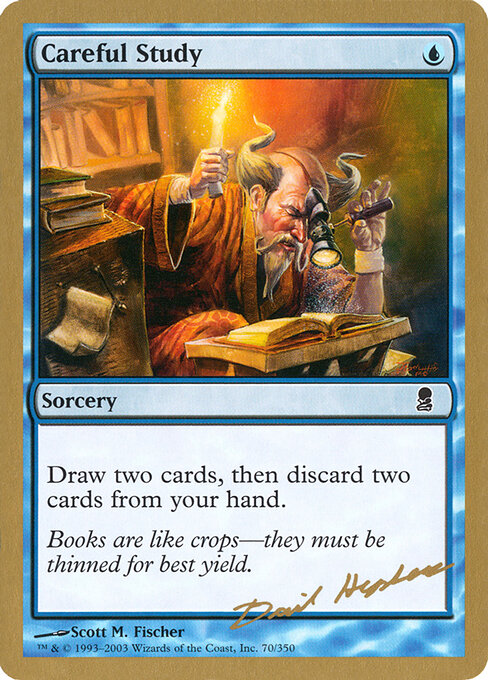 Careful Study — World Championship Decks 2003 #dh70, art by Scott M. Fischer