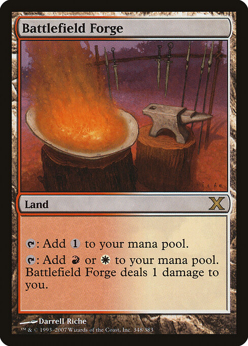 Battlefield Forge — Tenth Edition #348, art by Darrell Riche