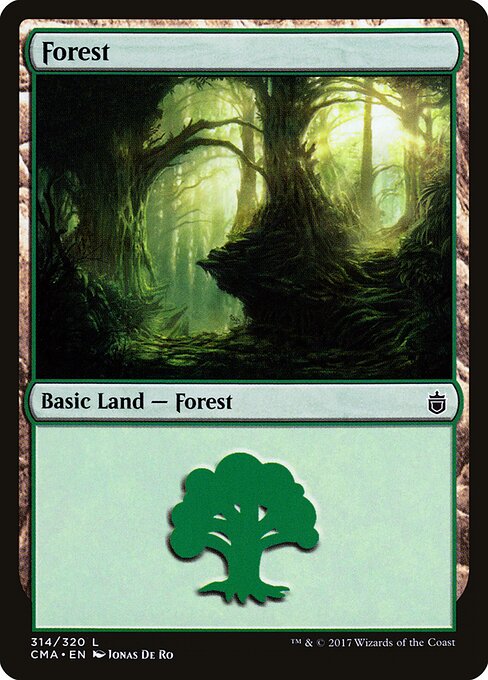 Forest — Commander Anthology #314, art by Jonas De Ro