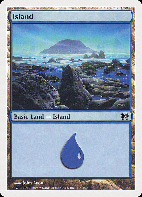 Island — Ninth Edition #335, art by John Avon