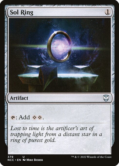 Sol Ring — New Capenna Commander #379, art by Mike Bierek