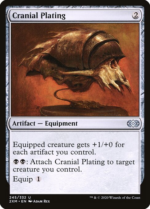 Cranial Plating — Double Masters #245, art by Adam Rex