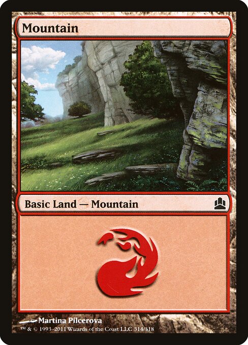 Mountain — Commander 2011 #314, art by Martina Pilcerova