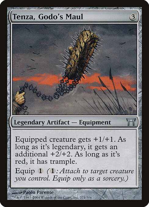 Tenza, Godo's Maul — Champions of Kamigawa #271, art by Paolo Parente