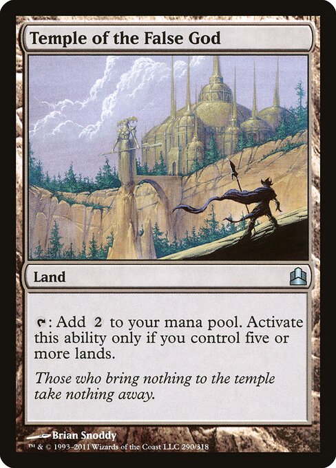 Temple of the False God — Commander 2011 #290, art by Brian Snõddy