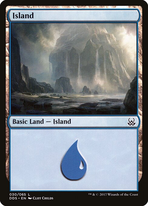 Island — Duel Decks: Mind vs. Might #30, art by Cliff Childs