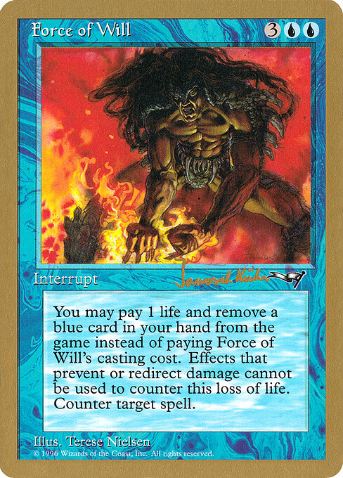 Force of Will — World Championship Decks 1997 #jk28, art by Terese Nielsen