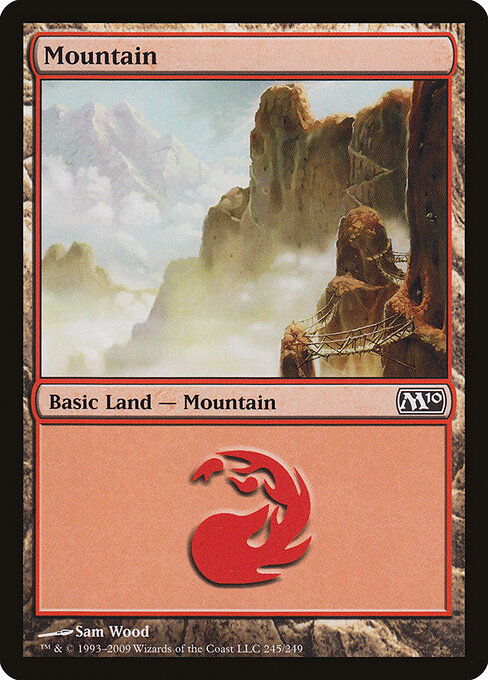 Mountain — Magic 2010 #245, art by Sam Wood