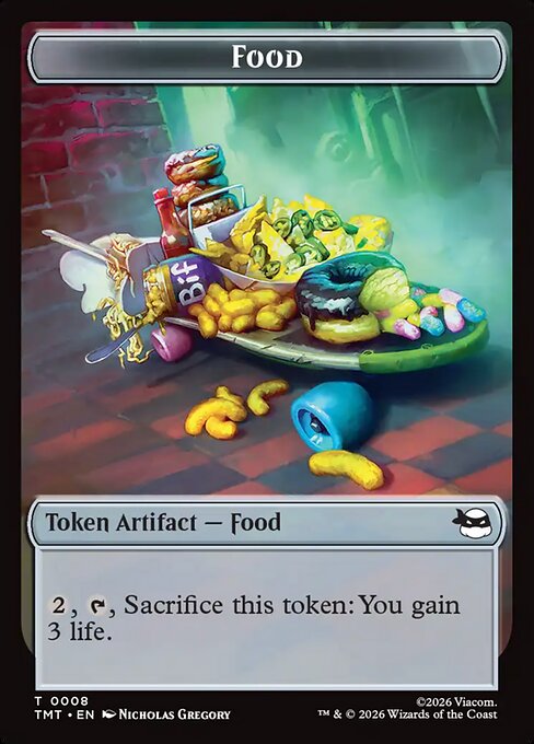 Food — Teenage Mutant Ninja Turtles Tokens #8, art by Nicholas Gregory