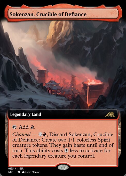 Sokenzan, Crucible of Defiance — Magic Online Promos #98133, art by Lucas Staniec