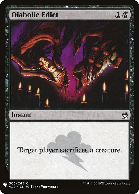 Diabolic Edict — The List #A25-85, art by Franz Vohwinkel
