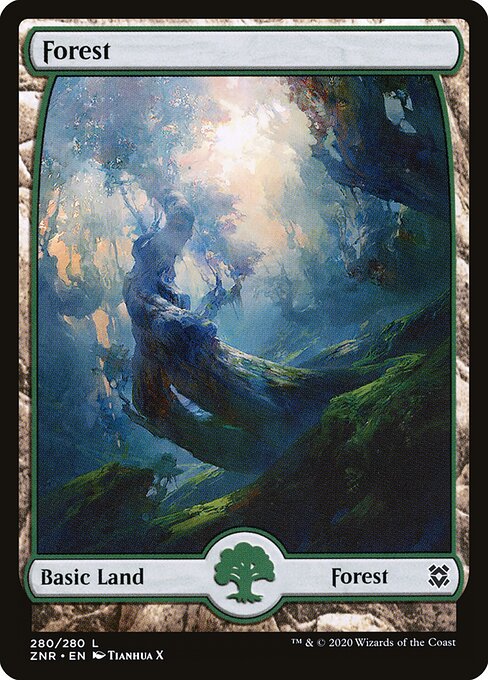 Forest — Zendikar Rising #280, art by Tianhua X