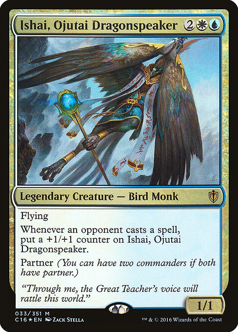 Ishai, Ojutai Dragonspeaker — Commander 2016 #33, art by Zack Stella