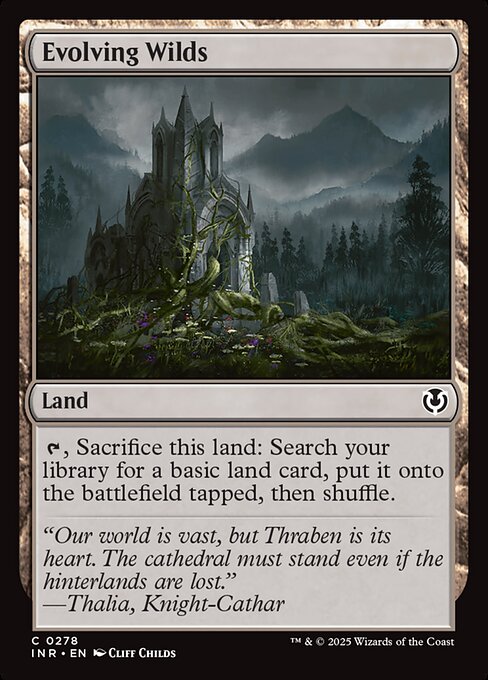 Evolving Wilds — Innistrad Remastered #278, art by Cliff Childs