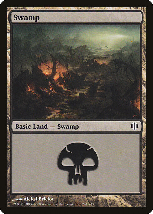 Swamp — Shards of Alara #241, art by Aleksi Briclot