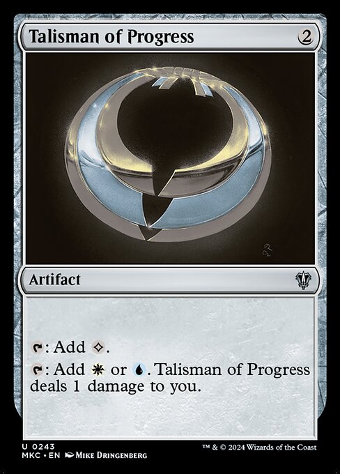 Talisman of Progress — Murders at Karlov Manor Commander #243, art by Mike Dringenberg