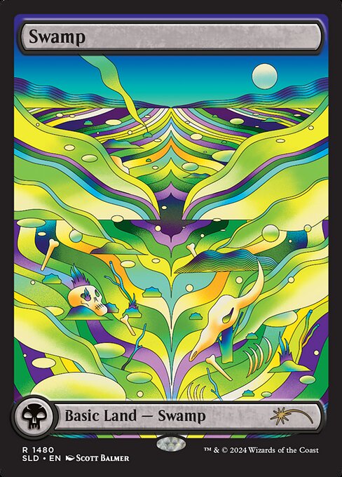 Swamp — Secret Lair Drop #1480, art by Scott Balmer