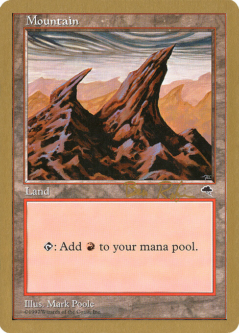Mountain — World Championship Decks 1998 #br344, art by Mark Poole