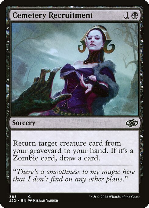 Cemetery Recruitment — Jumpstart 2022 #385, art by Kieran Yanner
