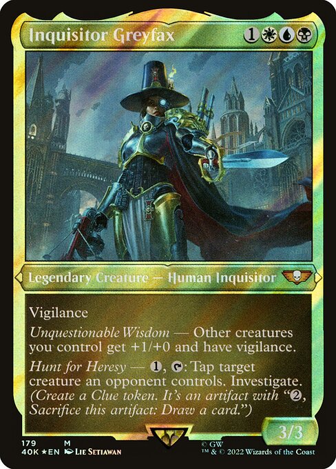 Inquisitor Greyfax — Warhammer 40,000 Commander #179, art by Lie Setiawan