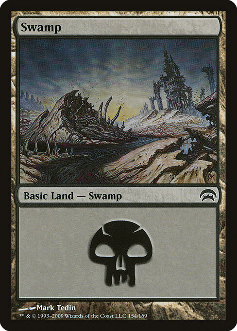 Swamp — Planechase #154, art by Mark Tedin
